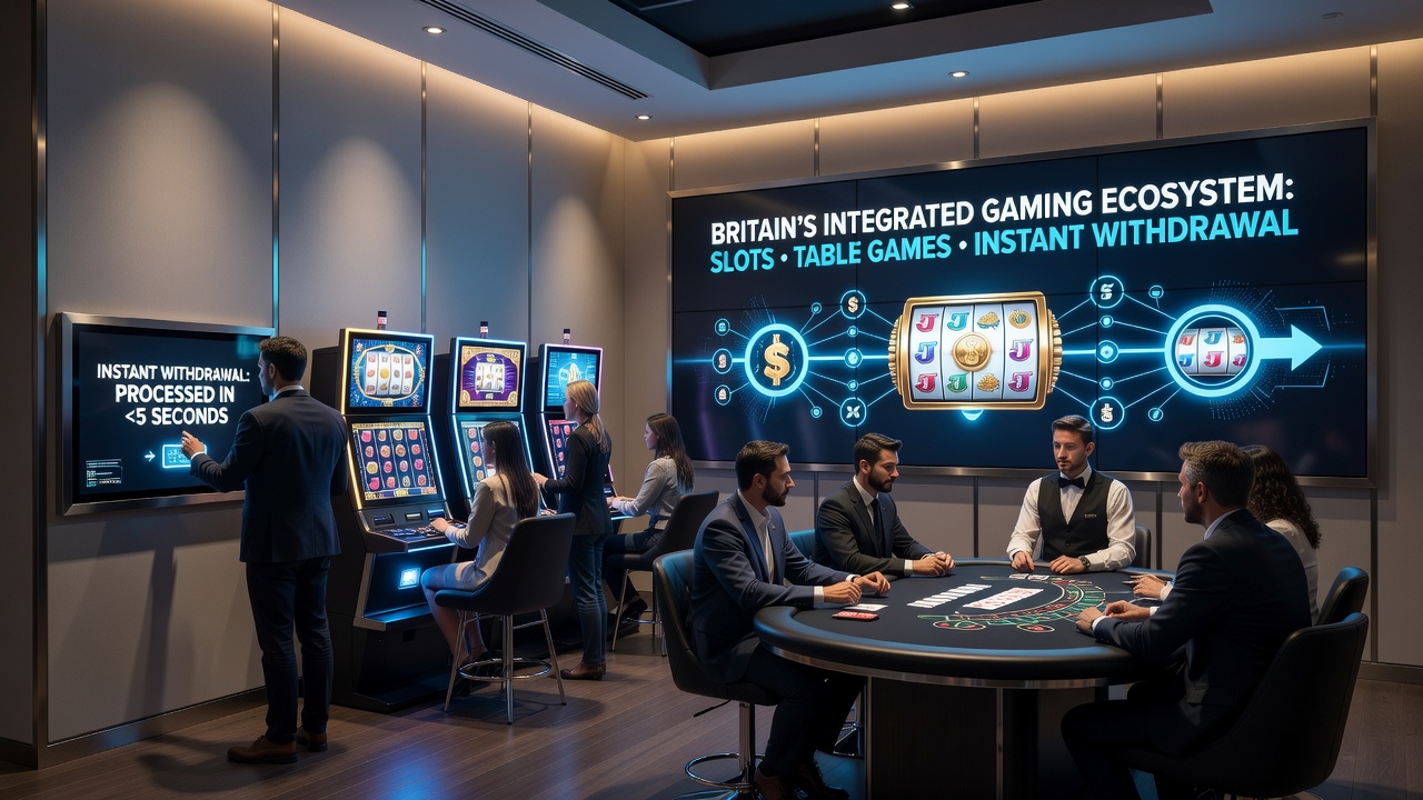 Mobile screen displaying combined casino interface with slots, live tables, and withdrawal confirmation