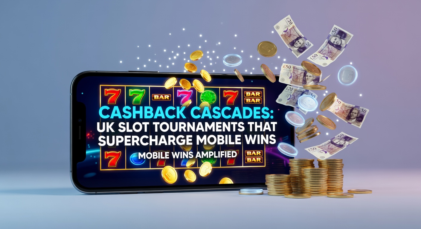 Vibrant slot tournament leaderboard on a mobile screen showing cascading cashback multipliers in action