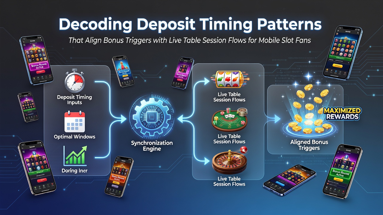 Mobile slot player analyzing deposit timing patterns on a smartphone during a live table session