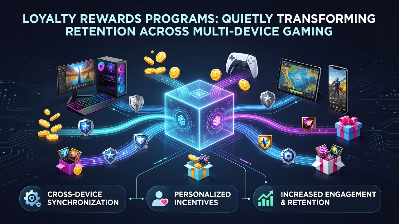 Player engagement statistics displayed on synchronized gaming dashboards for loyalty tiers