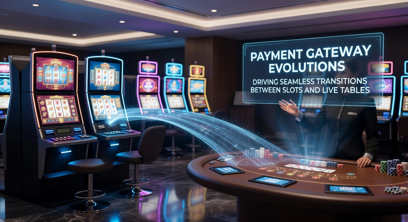 Modern payment gateway interface showing seamless transaction flow between slot games and live dealer tables on a digital casino platform