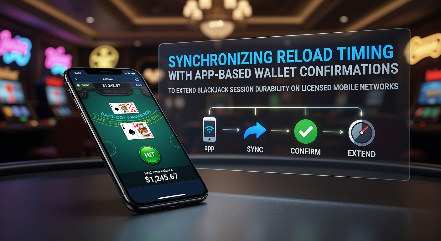 Mobile blackjack player syncing wallet confirmations on a licensed app network