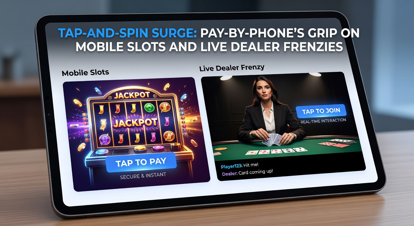 Live dealer roulette table on a mobile device with pay-by-phone confirmation popup, chips stacking and wheel spinning dynamically