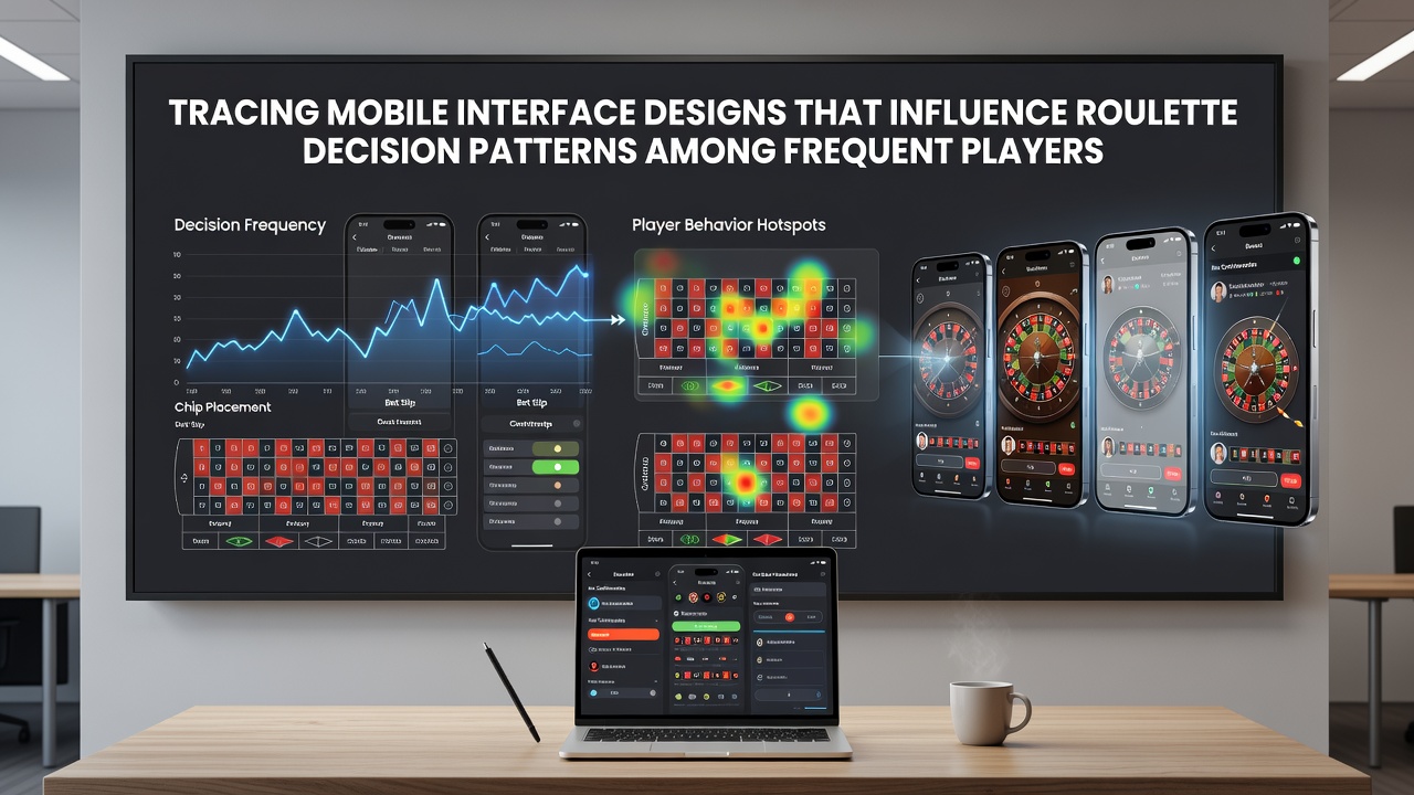 Mobile roulette interface showing bet placement options and color-coded wheel on a smartphone screen